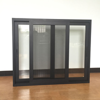 Clearview Vorhangfenster Pulverbeschichtet Horizontale Schiebefenster Doppelverglasung Gehärtetes Glas für Hotel-Kellernutzung Modernes Design