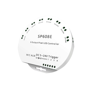 Cho LED <span class=keywords><strong>Pixel</strong></span> Strip ws2812b ws2811 ws2813 ws2815 ucs1903 được xây dựng trong mic/AUX âm nhạc 8 tín hiệu kết quả đầu ra sp608e Bluetooth điều khiển - Product Image 4
