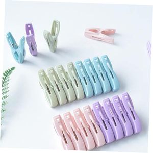 20 clips duraderos y ecológicos para toallas de playa, ganchos grandes de plástico a prueba de viento para colgar ropa, para uso doméstico en armarios, flexibles - Product Image 2