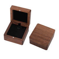 Stilvolle Luxus-Geschenkbox für Schmuck mit LED-Beleuchtung, Kordelzugverschluss, Gravur und Druck auf MDF-Holz, für Ringe und Anhänger, Versandfertig