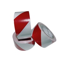 Ruban de signalisation de danger 3M 767, adhésif PVC simple face, blanc avec rayures rouges, film adhésif sensible à la pression pour allées