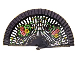 <span class=keywords><strong>Abanico</strong></span> Plegable Español Vintage para Mujer, Diseño Floral <span class=keywords><strong>de</strong></span> una Sola Cara, Estilo Gitano para Baile, Decoración <span class=keywords><strong>de</strong></span> Festivales y Regalo, <span class=keywords><strong>Abanico</strong></span> Plegable <span class=keywords><strong>de</strong></span> Madera - Product Image 6