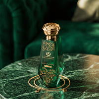 Set Botol Parfum Kristal Premium B2B - 100ml dengan Tutup Mahkota Emas/Perak