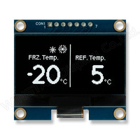Écran graphique OLED COG de 1,54 pouce 128x64 avec PCB WEA012864AE, température de fonctionnement -40°C ° C+80 ° Instrument industriel C