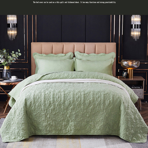 Ensemble de couettes et couvre-lits 3 pièces en polyester matelassé gaufré ultrasonique pour la maison, vente en gros - Product Image 5