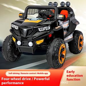 سيارة كبيرة للطرق الوعرة بأربع عجلات من الشركة المصنعة للأطفال ، لعبة كهربائية للأطفال بأربع عجلات ، جهاز تحكم عن بعد مزدوج - Product Image 3