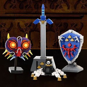 Goldmoc videojuego Mini-Series Hylian Shield/Ruins <span class=keywords><strong>Guardian</strong></span>/Majora's Mask/Link Sword Building Blocks Toy - Product Image 3