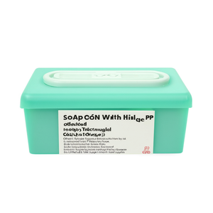 Soap Case With Hinge Translucent PP Plastic Rectangular <b>Bath</b> <b>Storage</b> - Product Image 2