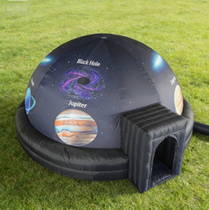 Dôme commercial portable gonflable type igloo, tente dôme planétarium avec impression planètes, structures gonflables publicitaires - Product Image 1