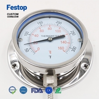 Wtq-280 Stainless Steel 304 Remote Temperature Meter OEM Customizable Pressure Type Instrument