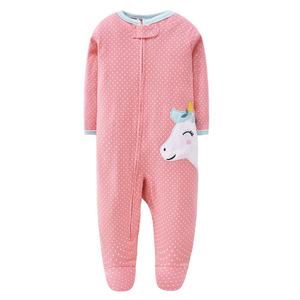 Combinaisons 1 pièce en coton pour bébés, barboteuse, une pièce, fermeture éclair, vêtements d'hiver, motifs de dessins animés, nouveau-né - Product Image 2