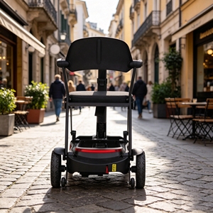 Scooter de mobilité tout-terrain léger 14 kg (31 lb) pliable en une étape, portable, pour le voyage et l'extérieur, moteur 270 W, trois roues - Product Image 4
