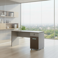 Bureaux informatiques modernes en bois pour bureau, table de direction, de petit cadre ou de PDG, mobilier de bureau, personnalisation en usine, vente en gros