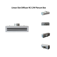 Diffuseur d'air linéaire en aluminium moderne pour CVC avec boîte de plénum, durable et facile à installer