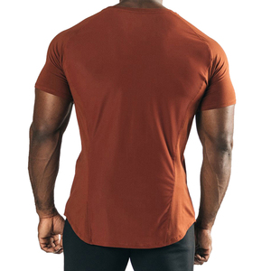 T-shirts pour hommes slim fit, manches courtes, respirants, séchage rapide, 100% coton, t-shirts pour hommes de haute qualité en vente - Product Image 1