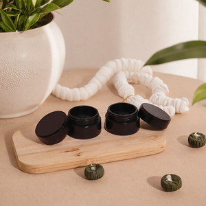 Envase de PET Negro con Tapa de Rosca para Crema Cosmética, 150ml, 200ml, 250ml, 500ml, 1L, para Cuidado de la Piel y Manteca Corporal - Product Image 3