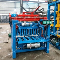 Machine à briques de ciment à petite échelle, semi-automatique, pour la fabrication de briques emboîtables et de blocs creux, pour la production en série