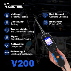 V200 12V/24V 汽车电路诊断工具 TFT 彩色显示屏 IP55 防护等级 2 年保修，适用于汽车电气测试 - Product Image 5
