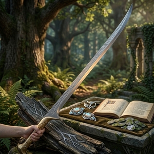 Espada <span class=keywords><strong>de</strong></span> Juguete <span class=keywords><strong>de</strong></span> Espuma <span class=keywords><strong>de</strong></span> PU <span class=keywords><strong>de</strong></span> Alta Densidad Personalizada OEM, 96 cm (37.8 pulgadas), Suave, Segura, Duradera, Ligera, Accesorio para Actuaciones Escénicas - Product Image 2
