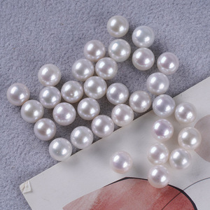 Perlas Sueltas Naturales de Agua Dulce en Forma de Botón, 8-9 mm, Perfectamente Redondas, Partículas de Luz Intensa, Perlas Naturales de Alta Calidad - Product Image 3