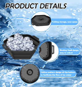 Hot Selling Health & Relax Recyclable <b>Bath</b> Cooling Equipment Silicone Material Collapsible Ice <b>Shower</b> Equipment Bathroom <b>Set</b> - Product Image 2