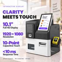 Kiosque de paiement en espèces pour ordinateur de bureau OEM avec recycleur de billets et de pièces, imprimante, scanner et SDK pour le commerce de détail