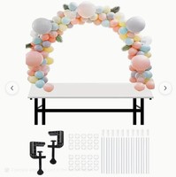 Set Perlengkapan Dekorasi Pernikahan: Tiang Fiber, Kantong Isi Air, Alas Arch Balon, Karangan Bunga Balon, Model Cross-border 122,112