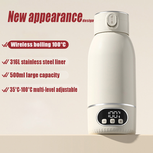 <span class=keywords><strong>Mini</strong></span> bouilloire électrique portable rechargeable à 100 ° en acier inoxydable 316L, matériau pour chauffe-sein de bébé pour réchauffer le lait - Product Image 3