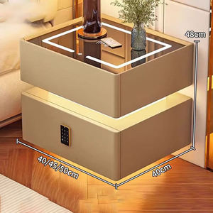 <span class=keywords><strong>Mesita</strong></span> <span class=keywords><strong>de</strong></span> <span class=keywords><strong>Noche</strong></span> Inteligente LED Moderna y Creativa con Carga Inalámbrica, 2 Cajones, Diseño <span class=keywords><strong>Flotante</strong></span> para Dormitorio, Sala <span class=keywords><strong>de</strong></span> Estar, Hogar, Hotel, Apartamento - Product Image 2