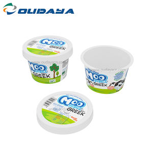 OUDAYA Gobelets à glace en plastique à paroi simple, designs personnalisés, IML, 520 ml, PP de qualité alimentaire, pour yaourt, sans transfert d'odeurs, inviolables - Product Image 6