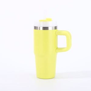 14oz Handle Car Travel <b>Mug</b> Tumbler Double Wall Insulated Stainless Steel Lid Straw Non-Slip Included - Product Image 6