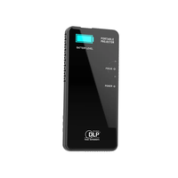 Nouveau projecteur de poche intelligent portable mini DLP 4K 3D Full HD avec lampe LED, téléphone mobile Android 8.1, 2 Go de RAM, 16 Go de stockage, noir