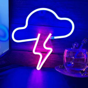 Luz <span class=keywords><strong>LED</strong></span> de Neón Personalizada con Diseño de Rayo, Cuerpo de Acrílico, Alimentación por USB o 3 Pilas AA, Letreros de Neón para Oficina - Product Image 6