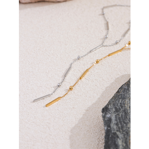 JINYOU 3690 ince Chic 316L paslanmaz çelik uzun zincir zarif kolye kadınlar için yaz 2025 su geçirmez günlük takı Bijoux - Product Image 4