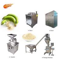 Ligne de production de farine de banane en vente directe d'usine, machine de transformation de la poudre de banane, ligne de production de chips de banane et de banane plantain