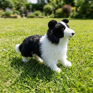 Peluche Personalizado de Border <span class=keywords><strong>Collie</strong></span>, Lindos Peluches de <span class=keywords><strong>Perro</strong></span> <span class=keywords><strong>Cachorro</strong></span> para Tiendas de Mascotas, Recuerdo, Regalo para Exposiciones Caninas, Proveedor de Fábrica, OEM, ODM - Product Image 1