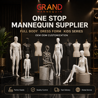 Ensemble de mannequins abstraits homme-femme, figurines de présentation corps entier pour les marques de vêtements, les magasins de détail et le merchandising visuel
