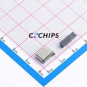 TYPE-C-31-D-04 USB Connector SMD Connector ( Connector Type: Type-C )( Gender: Female )( Mounting Type: Vertical Mount ) - Product Image 2