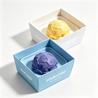Boîte à gaufres en papier biodégradable de qualité alimentaire pour bâtonnets de gaufres, idéale pour les glaces et les aliments frits