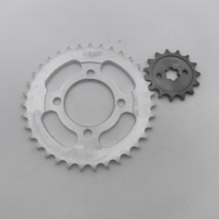 Kit de transmission FIGHTER-CHENG pour moto, pignon et couronne pour SUZUKI SMASH110 Modèle 428 35T 15T