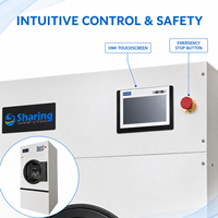 Secadora de Ropa Comercial Totalmente Automática de 25 KG, Equipo de Lavandería con Calefacción Eléctrica a Gas Natural/GLP para Hoteles y Lavanderías