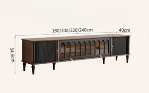 <span class=keywords><strong>Meuble</strong></span> <span class=keywords><strong>TV</strong></span> rétro français en bois massif, armoire de rangement grande capacité pour salon, armoire de salle à manger, combinaison table basse - Product Image 5