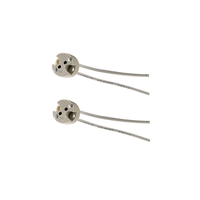 Douille à deux broches G4 GU5.3 GY6.35, base de lumière LED Base de lampe halogène G6.5 MR16 support de lampe en céramique