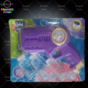 New 20 lỗ ánh sáng-up nhựa Súng Bong Bóng đồ chơi tùy chỉnh máy điện với 4 AA pin tự động sử dụng ngoài trời cho trẻ em - Product Image 4