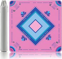 Tapis de mahjong portable de luxe moderne, en caoutchouc antidérapant, réduction du bruit, 32,4x32,4 pouces, pour 4 joueurs, tuiles de mahjong américaines vintage