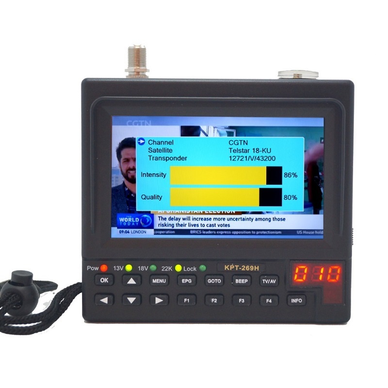 KPT-269H DVB-S2 satellitefinder Full HD цифровой спутниковый ТВ приемник Finder метр MPEG-4 HD DVB-S спутниковый искатель