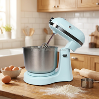 Robot pâtissier électrique portable compact SC-661 3,5 L, mélangeur alimentaire multifonction avec bol rotatif