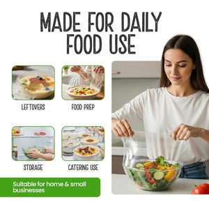Envoltura Biodegradable Eco Green Living Bio Cling Wrap 30cm x 30m para Alimentos, Uso en Cocina y Refrigerador - Product Image 5