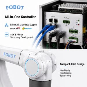 Bras robotique collaboratif FOBOT MB20CP-1420, charge utile de 20 kg, portée de 1420 mm, étanche IP67, 6 axes, palettisation et manutention - Product Image 2