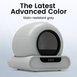 Bac à <span class=keywords><strong>litière</strong></span> automatique intelligent pour chat, grande capacité de 65 L, contrôle par application, gestion des odeurs, anti-pincement, autonettoyant pour chats - Product Image 1